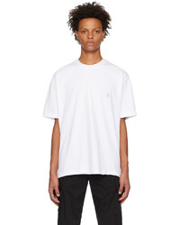 Solid Homme White Bonded T Shirt