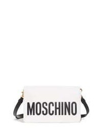 Moschino Logo Leather Crossbody Bag