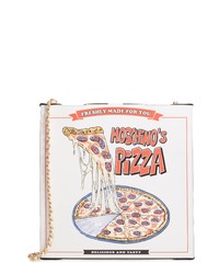 Moschino Pizza Box Leather Crossbody Bag