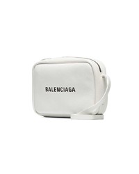Balenciaga White Everyday Small Leather Camera Bag