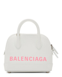 Balenciaga White Xxs Ville Bag