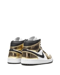 Jordan Air 1 Mid Se Metallic Gold Sneakers