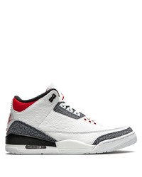 Jordan Air 3 Se Fire Red Denim Sneakers