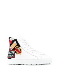 DSQUARED2 Appliqued High Top Sneakers