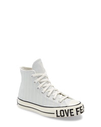 Converse Chuck Taylor 70 Love Fearlessly High Top Leather Sneaker