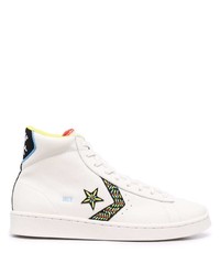 Converse Embroidered Design Hi Top Trainers