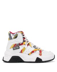 VERSACE JEANS COUTURE Lace Up Hi Top Sneakers