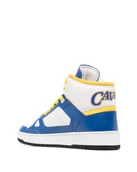 Roberto Cavalli Logo Print High Top Sneakers