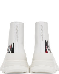 Alexander McQueen White Printed Sneakers