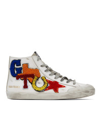 Golden Goose White Texas Patch Francy Sneakers