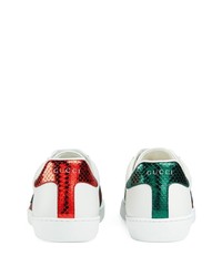 Gucci Ace Tiger Appliqued Sneakers
