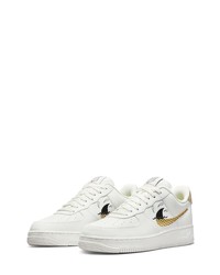 Nike Air Force 1 07 Lv8 Running Shoe In Sailsanded Goldblack At Nordstrom
