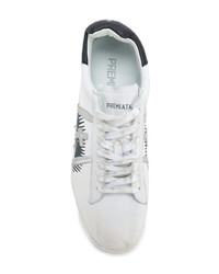 White Premiata Andy 3094 Printed Sneakers