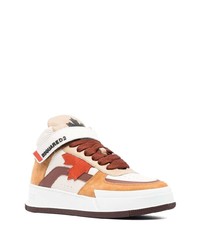 DSQUARED2 Canadian Mid Top Lace Up Sneakers