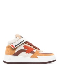 DSQUARED2 Canadian Mid Top Lace Up Sneakers