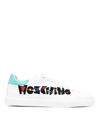 Moschino Embroidered Logo Low Top Sneakers