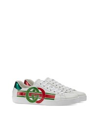 Gucci Gg Print Ace Sneakers