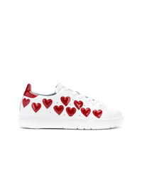 Chiara Ferragni Hearts Appliqud Sneakers