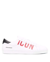 DSQUARED2 Icon Print Lace Up Sneakers