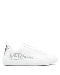 Versace La Greca Logo Print Low Top Sneakers