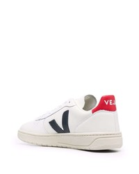 Veja Logo Patch Low Top Leather Sneakers