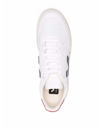 Veja Logo Patch Low Top Leather Sneakers