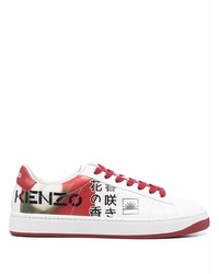 Kenzo Logo Print Colour Block Sneakers