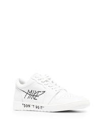 MIKE Logo Print Lace Up Sneakers