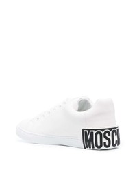 Moschino Logo Print Lace Up Sneakers
