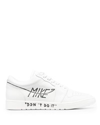 MIKE Logo Print Lace Up Sneakers