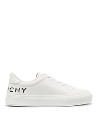 Givenchy Logo Print Leather Low Top Sneakers