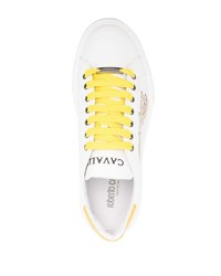 Roberto Cavalli Logo Print Low Top Sneakers