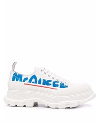 Alexander McQueen Logo Print Low Top Sneakers