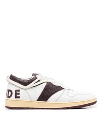 Rhude Logo Print Low Top Sneakers