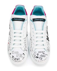 Dolce & Gabbana Love Graffiti Logo Sneakers