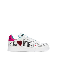 Dolce & Gabbana Love Graffiti Logo Sneakers