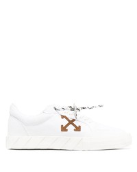 Off-White Low Top Vulcanized Sneakers