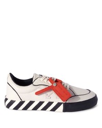 Off-White Low Vulcanized Outlined Leather Sneakers
