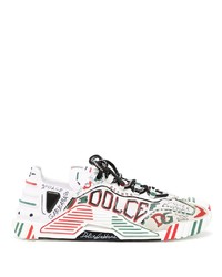 Dolce & Gabbana Ns1 Graffiti Print Low Top Sneakers