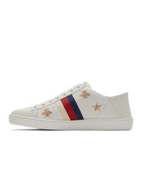 Gucci Off White Ace Bees And Stars Sneakers