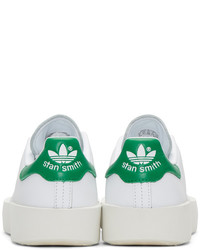 adidas Originals White Stan Smith Bold Sneakers