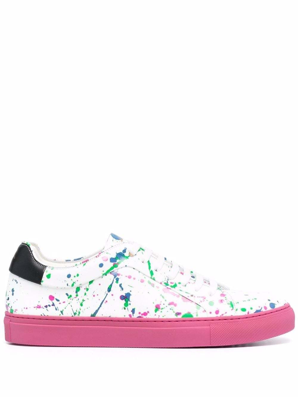 Paul Smith Paint Splatter Low Top Sneakers, $457 | farfetch.com | Lookastic