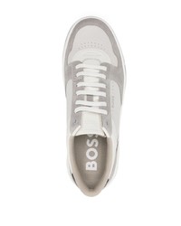 BOSS Panelled Logo Print Sneakers