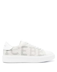 Iceberg Perforated Detail Leather Sneakers