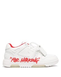 Off-White Safety Tag Lace Up Sneakers