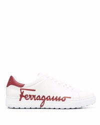Salvatore Ferragamo Side Logo Print Sneakers