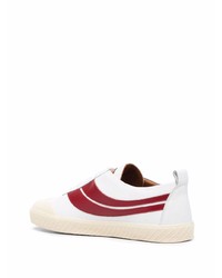 Bally Stripe Print Lace Up Sneakers