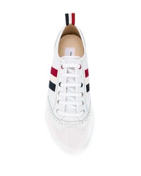 Thom Browne Striped Leather Sneakers
