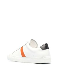Low Brand Striped Low Top Sneakers