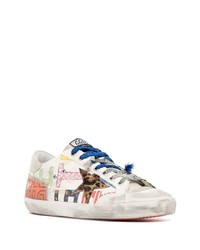 Golden Goose Super Star Distressed Sneakers